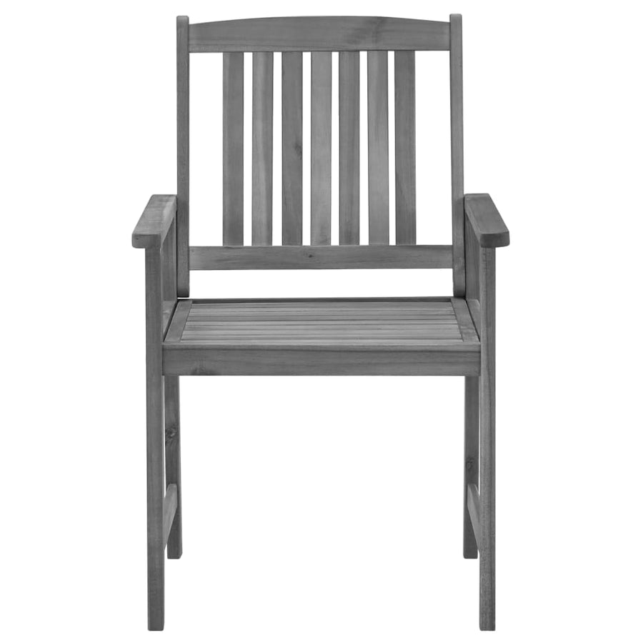 Tuinstoelen 4 St Met Kussens Massief Acaciahout Grijs Antraciet