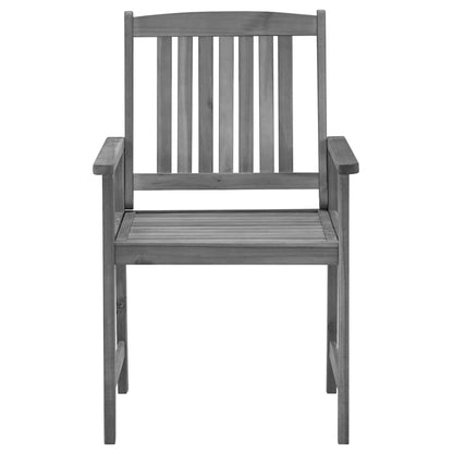 Tuinstoelen 2 St Met Kussens Massief Acaciahout Grijs 2