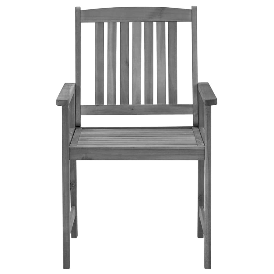 Tuinstoelen 2 St Met Kussens Massief Acaciahout Grijs 2