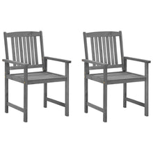 Tuinstoelen 2 St Met Kussens Massief Acaciahout Grijs 2