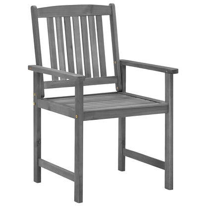 Tuinstoelen 2 St Met Kussens Massief Acaciahout Grijs 2
