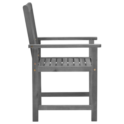 Tuinstoelen Met Kussens Massief Acaciahout Grijs 4 Wijnrood