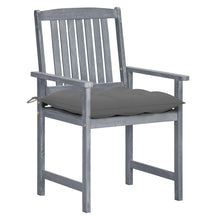 Tuinstoelen 2 St Met Kussens Massief Acaciahout Grijs 2