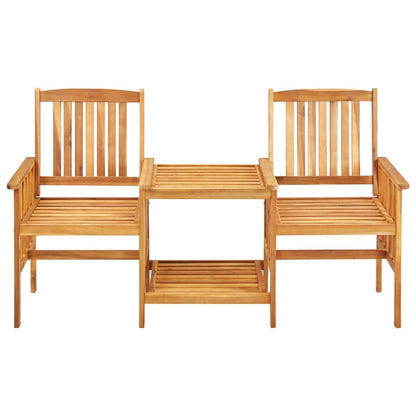 Tuinstoelen Met Tafeltje En Kussens Massief Acaciahout 1 Blauw
