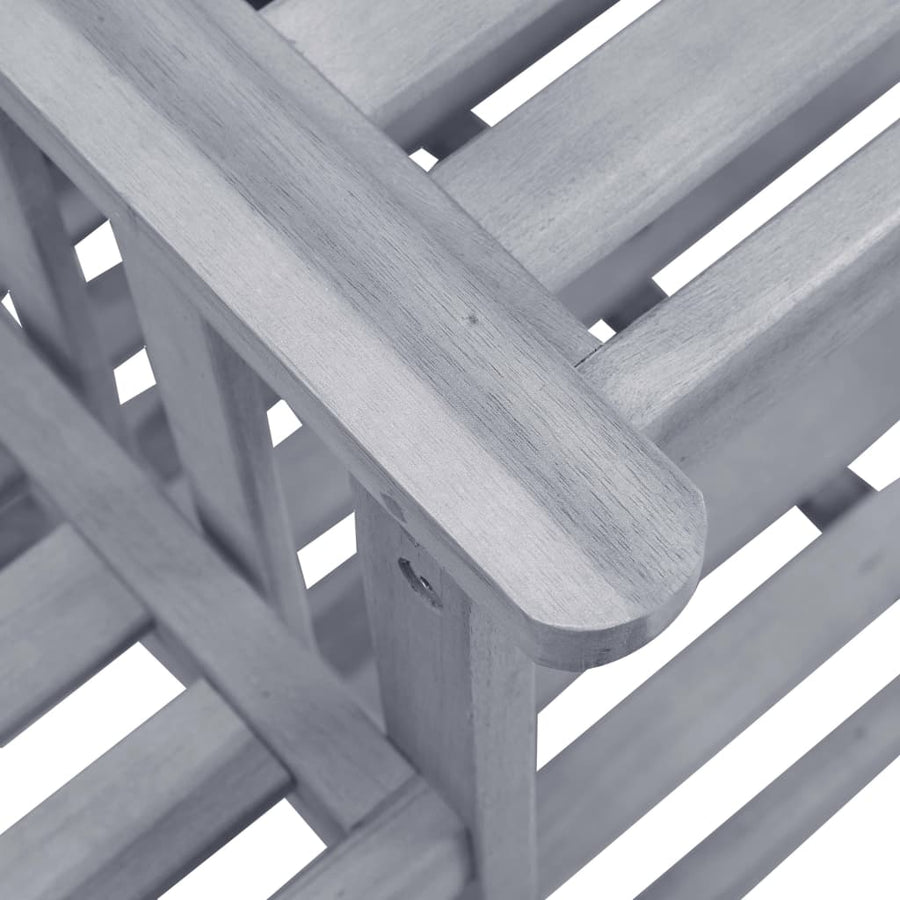 Tuinstoelen Met Tafeltje En Kussens Massief Acaciahout Antraciet