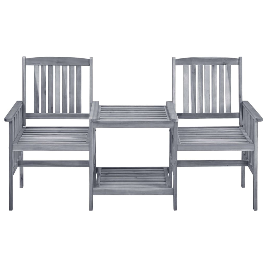 Tuinstoelen Met Tafeltje En Kussens Massief Acaciahout Blauw