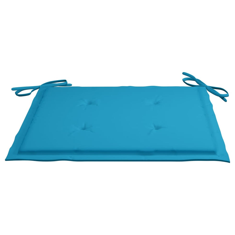 Tuinstoelen Met Tafeltje En Kussens Massief Acaciahout Blauw