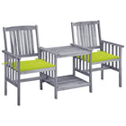 Tuinset massief acaciahout 159x61x92 cm