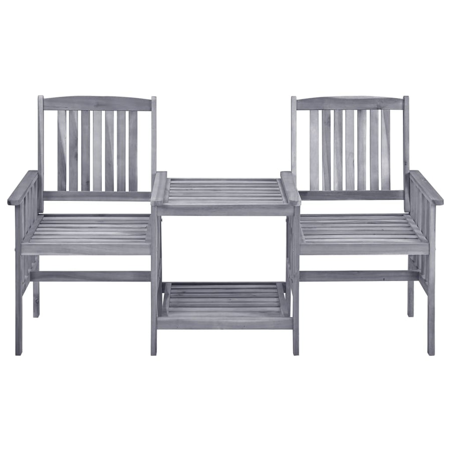 Tuinstoelen Met Tafeltje En Kussens Massief Acaciahout Beige