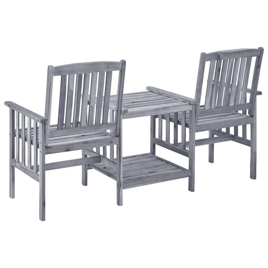 Tuinstoelen Met Tafeltje En Kussens Massief Acaciahout koningsblauw