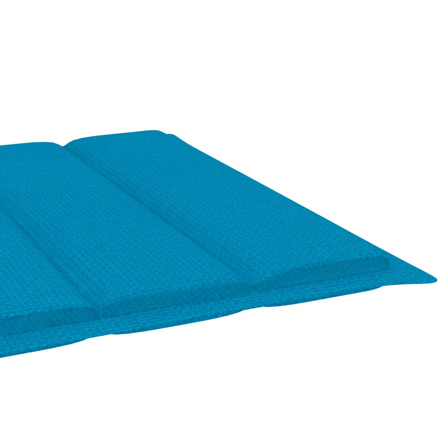 Ligbed Met Kussen Massief Acaciahout Blauw