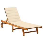 Ligbed massief acaciahout 200x63x85 cm