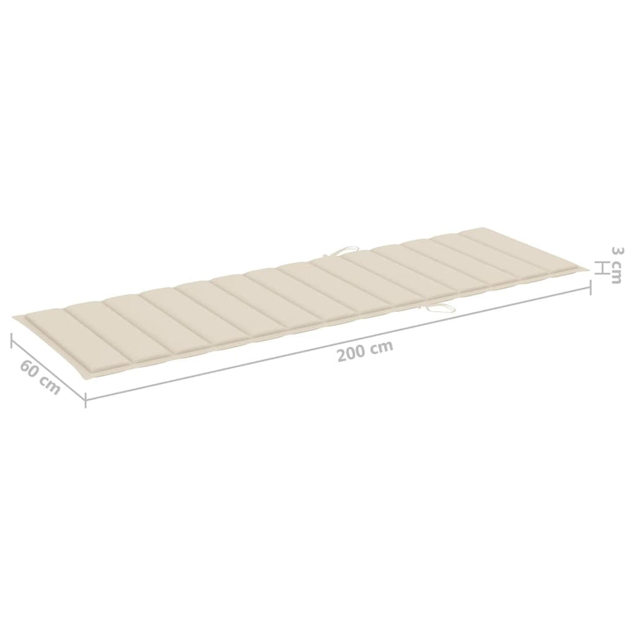 Ligbed 2-Persoons Met Kussens Massief Acaciahout Grijs 200 x 123 x 85 cm