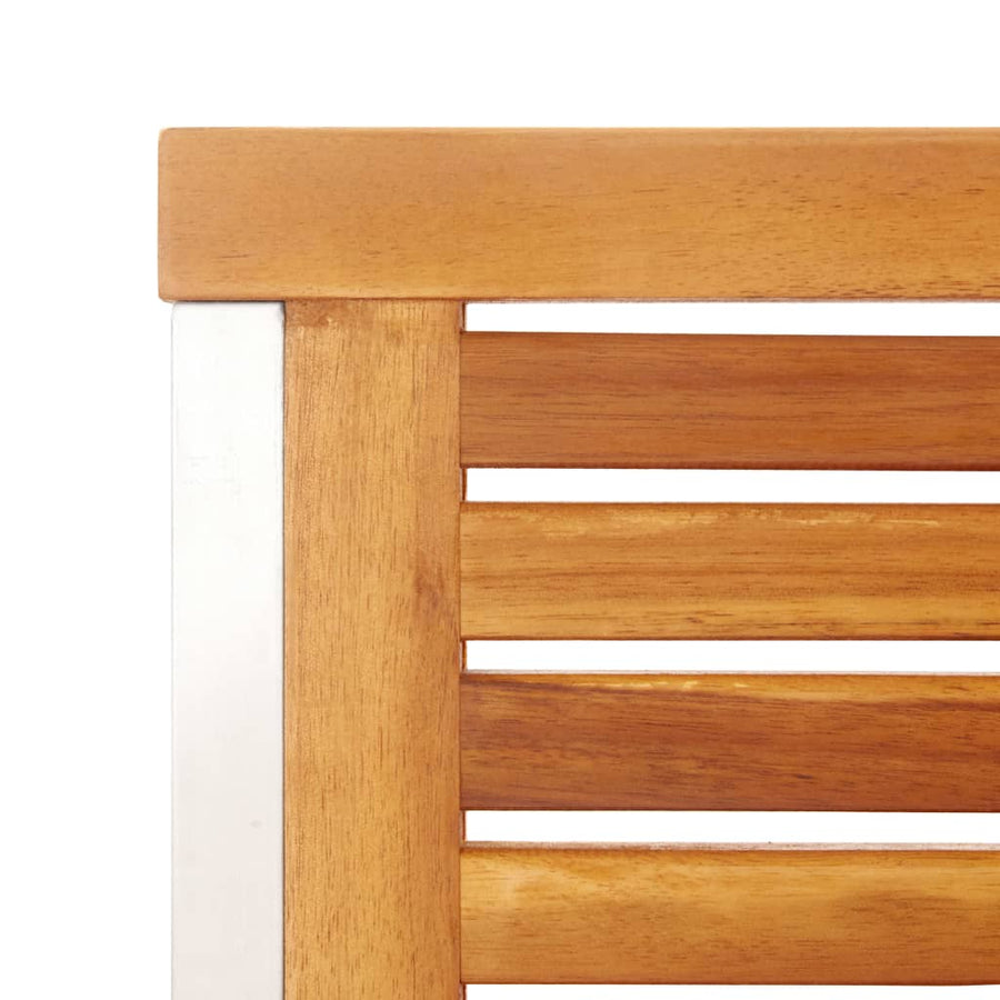Tuinstoelen 2 St Met Kussens Massief Acaciahout En Staal 1 Antraciet