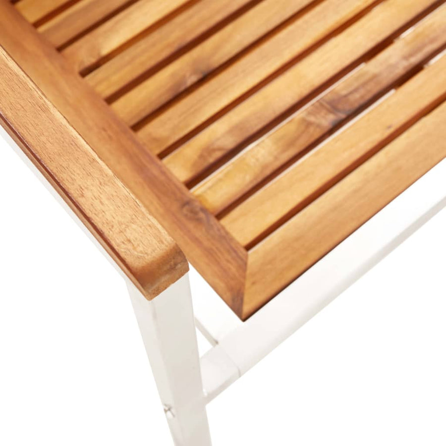Tuinstoelen 2 St Met Kussens Massief Acaciahout En Staal 1 Taupe