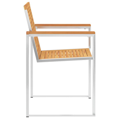 Tuinstoelen 2 St Met Kussens Massief Teakhout En Staal Heldergroen