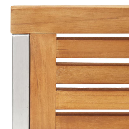 Tuinstoelen 2 St Met Kussens Massief Teakhout En Staal Antraciet