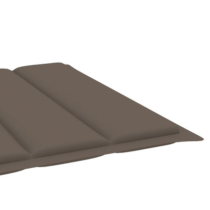 Ligbed 2-persoons met kussen massief acaciahout en staal