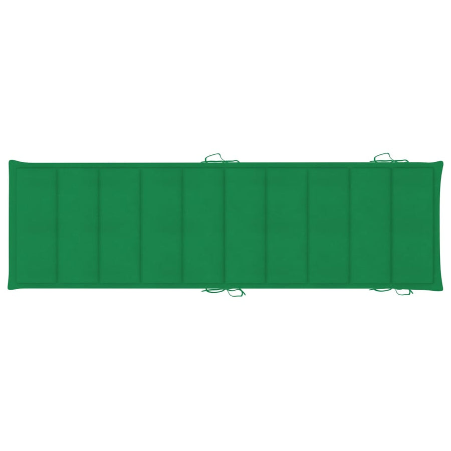 Ligbed Met Kussen Massief Acaciahout Groen 1 ligbed