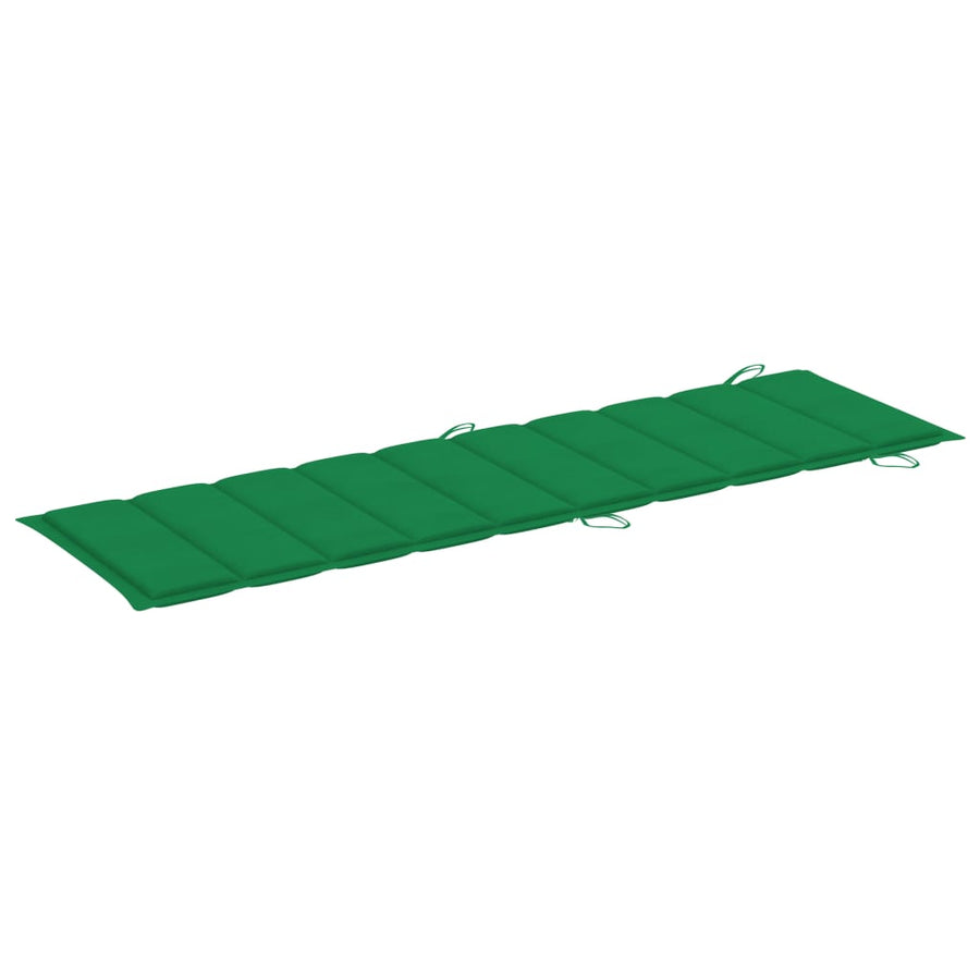 Ligbed Met Kussen Massief Acaciahout Groen 1 ligbed