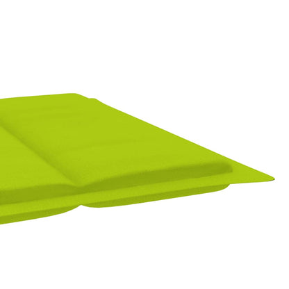 Ligbed Met Kussen Massief Acaciahout Heldergroen 1 ligbed