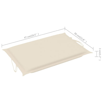 Ligbed Met Tafeltje En Kussen Massief Acaciahout Crème 1 ligbed met tafel
