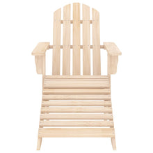 Tuinstoel Adirondack Met Voetenbank Massief Vurenhout Lichthout