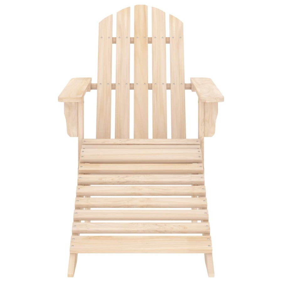 Tuinstoel Adirondack Met Voetenbank Massief Vurenhout Lichthout