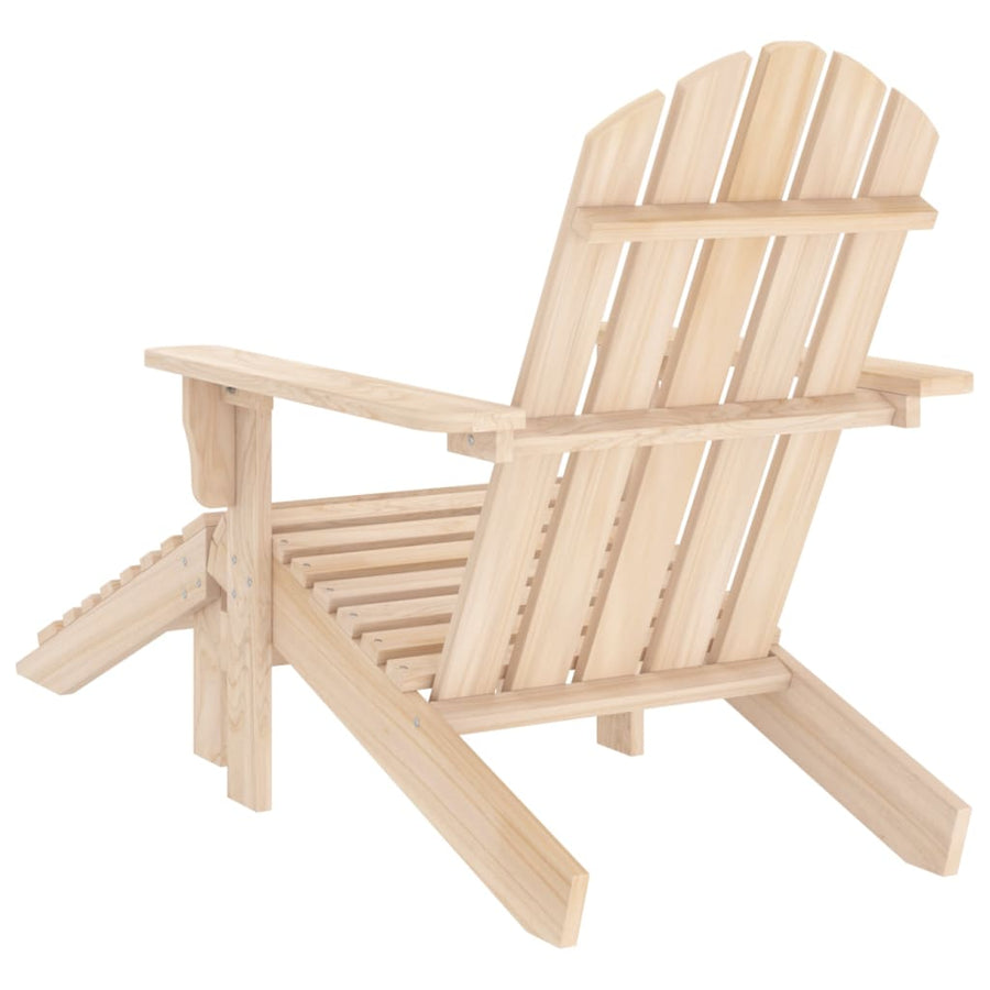 Tuinstoel Adirondack Met Voetenbank Massief Vurenhout Lichthout