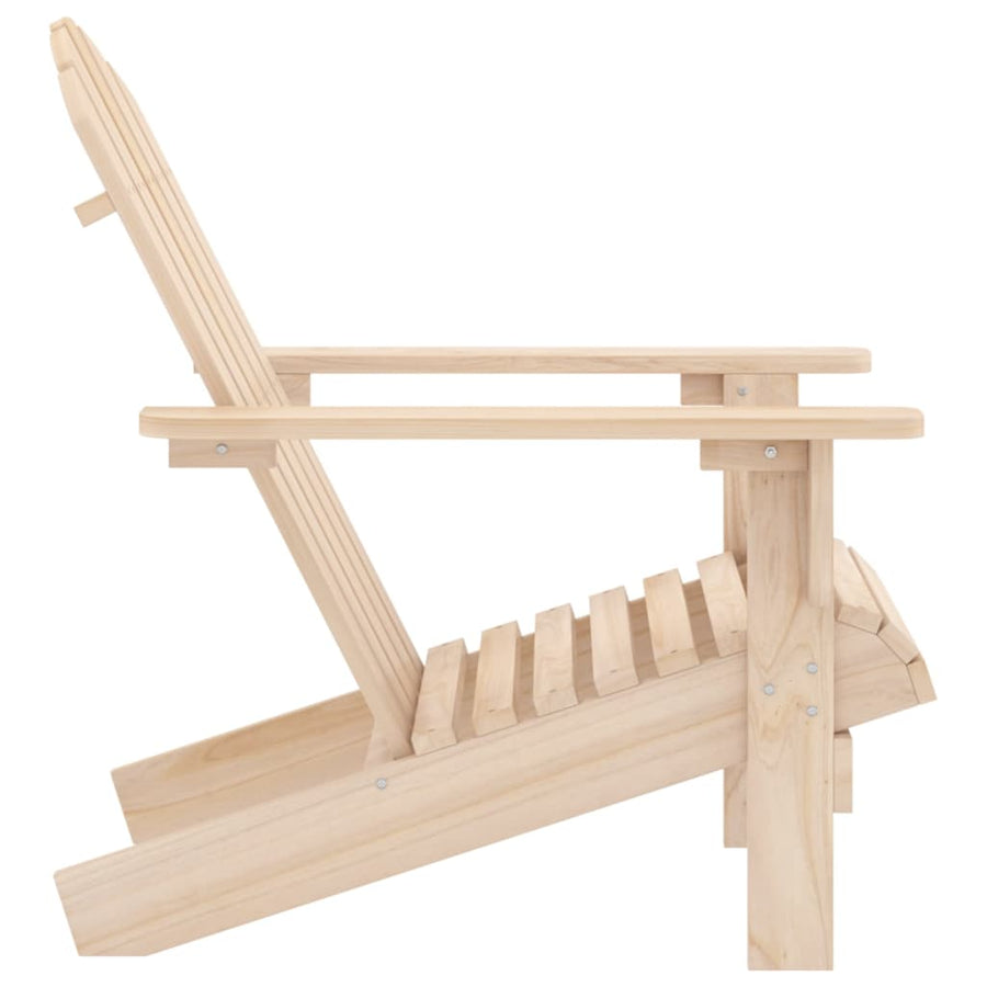 Tuinstoel Adirondack Massief Vurenhout Naturel