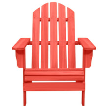 Tuinstoel Adirondack Massief Vurenhout Rood