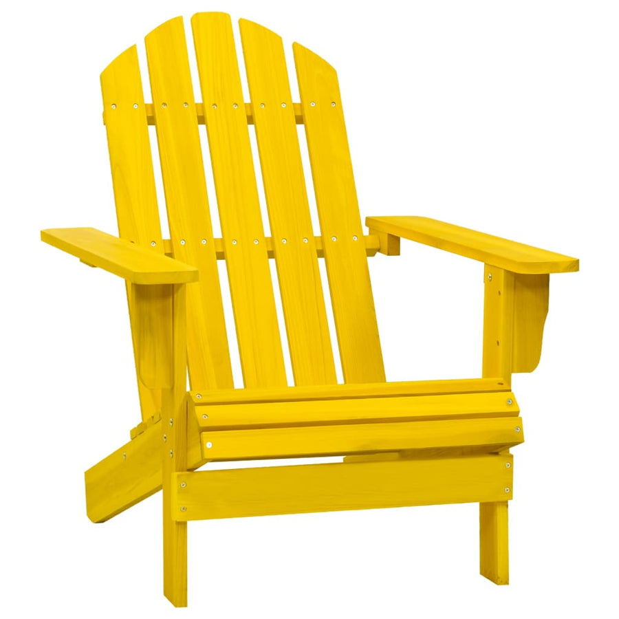 Tuinstoel Adirondack Massief Vurenhout Geel