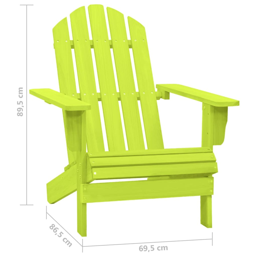 Tuinstoel Adirondack Massief Vurenhout Groen