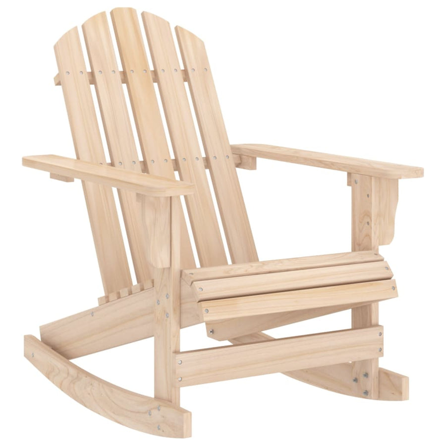 Schommelstoel Adirondack Massief Vurenhout Bruin