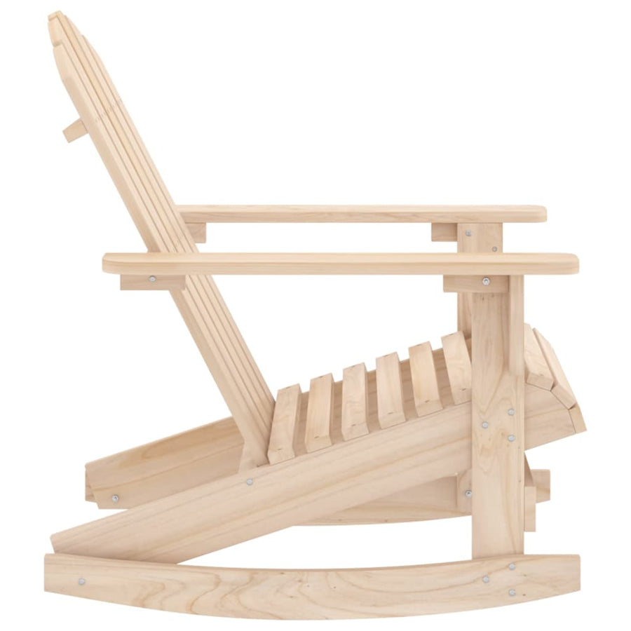 Schommelstoel Adirondack Massief Vurenhout Bruin
