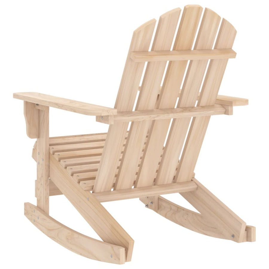 Schommelstoel Adirondack Massief Vurenhout Bruin