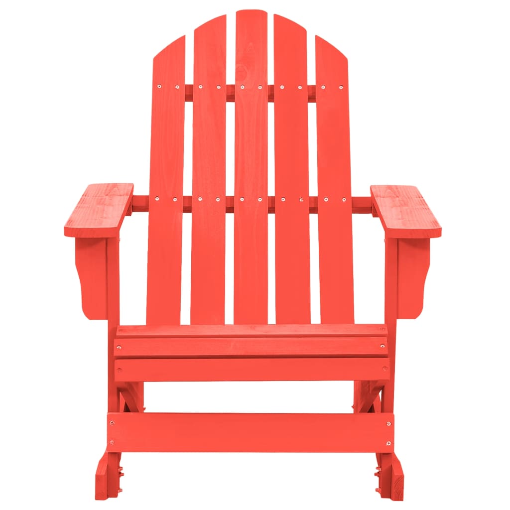 Schommelstoel Adirondack Massief Vurenhout Rood
