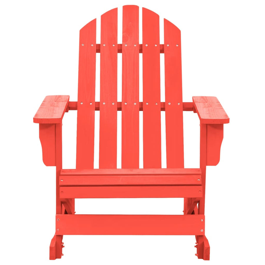 Schommelstoel Adirondack Massief Vurenhout Rood