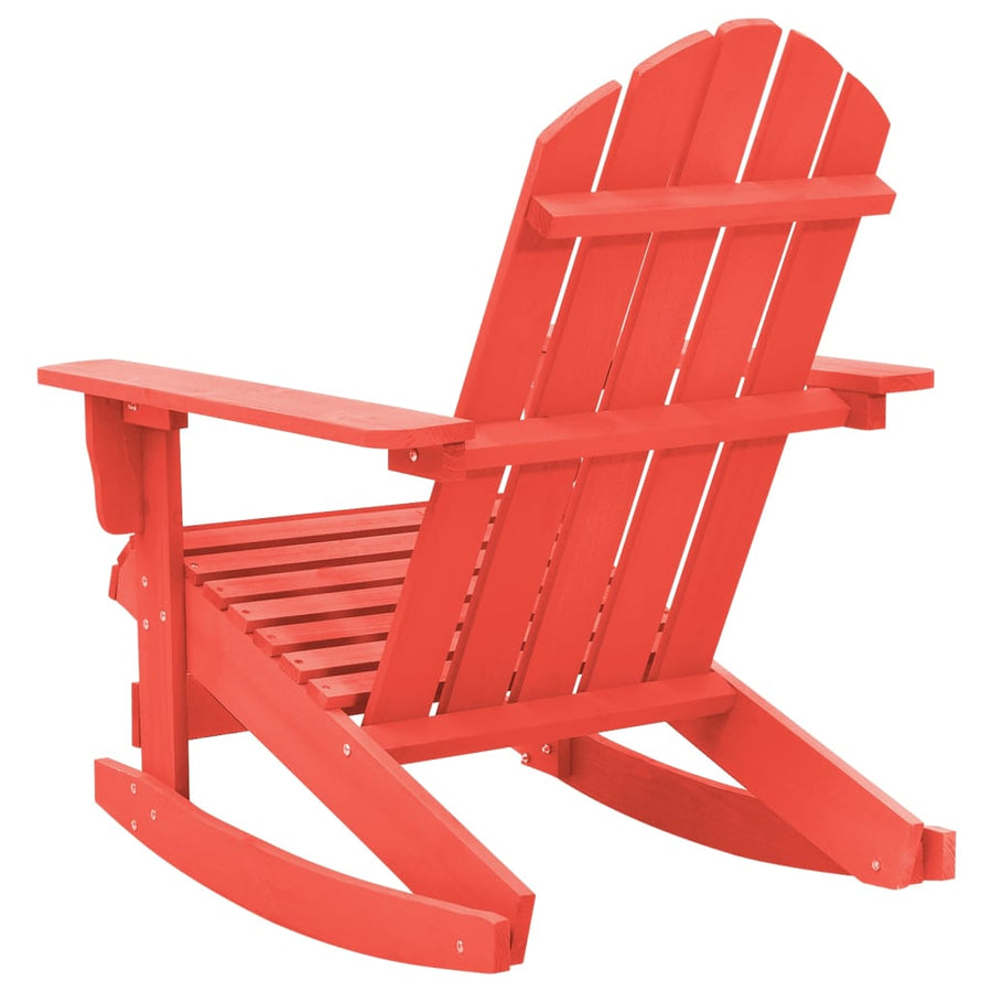 Schommelstoel Adirondack Massief Vurenhout Rood