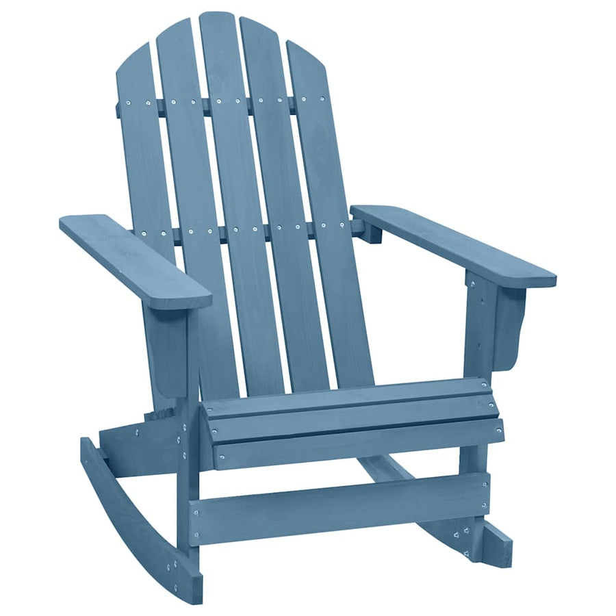 Schommelstoel Adirondack Massief Vurenhout Blauw