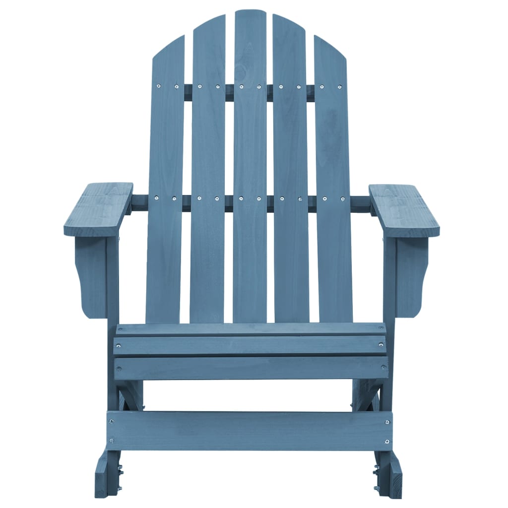 Schommelstoel Adirondack Massief Vurenhout Blauw