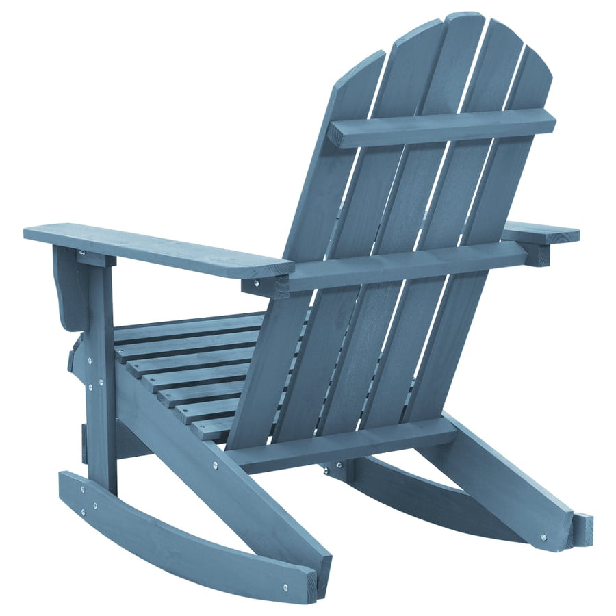 Schommelstoel Adirondack Massief Vurenhout Blauw