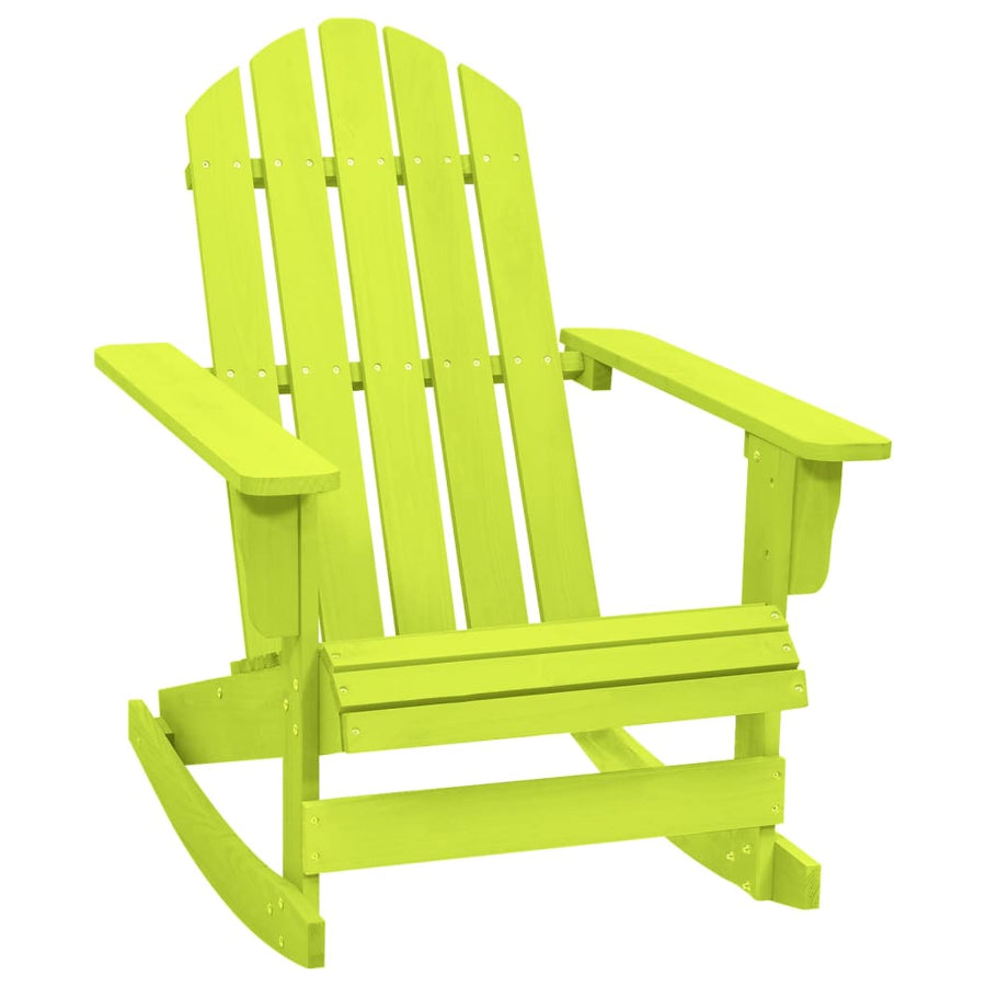 Schommelstoel Adirondack Massief Vurenhout Groen