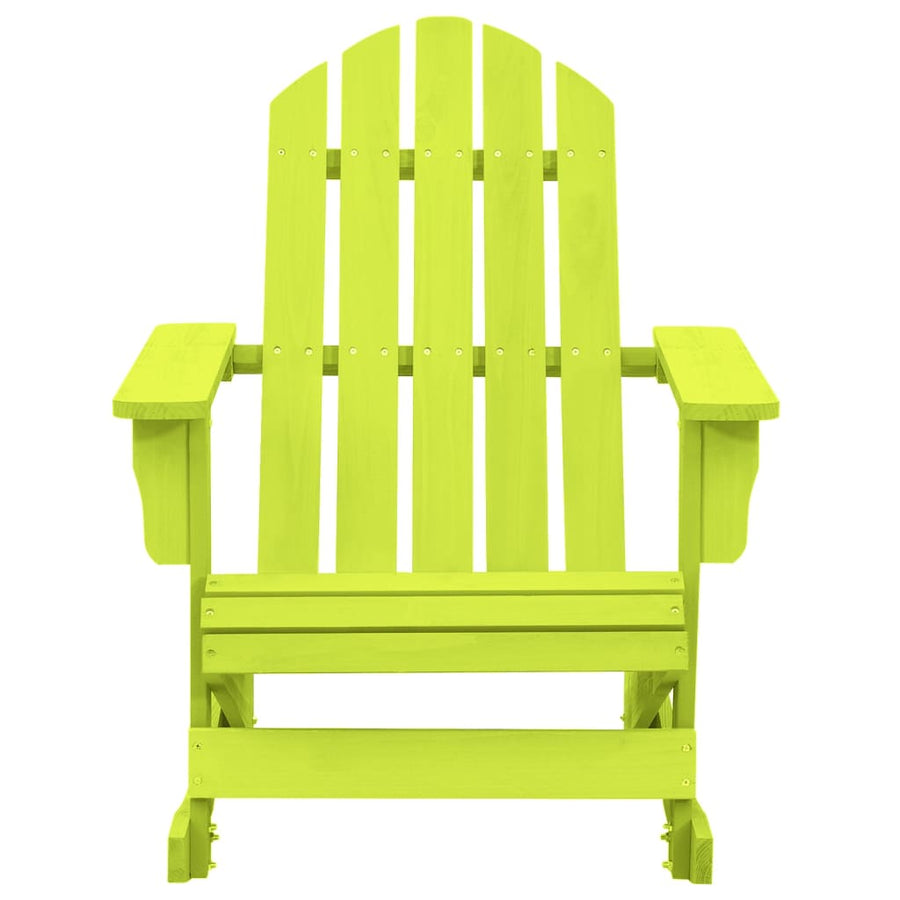 Schommelstoel Adirondack Massief Vurenhout Groen