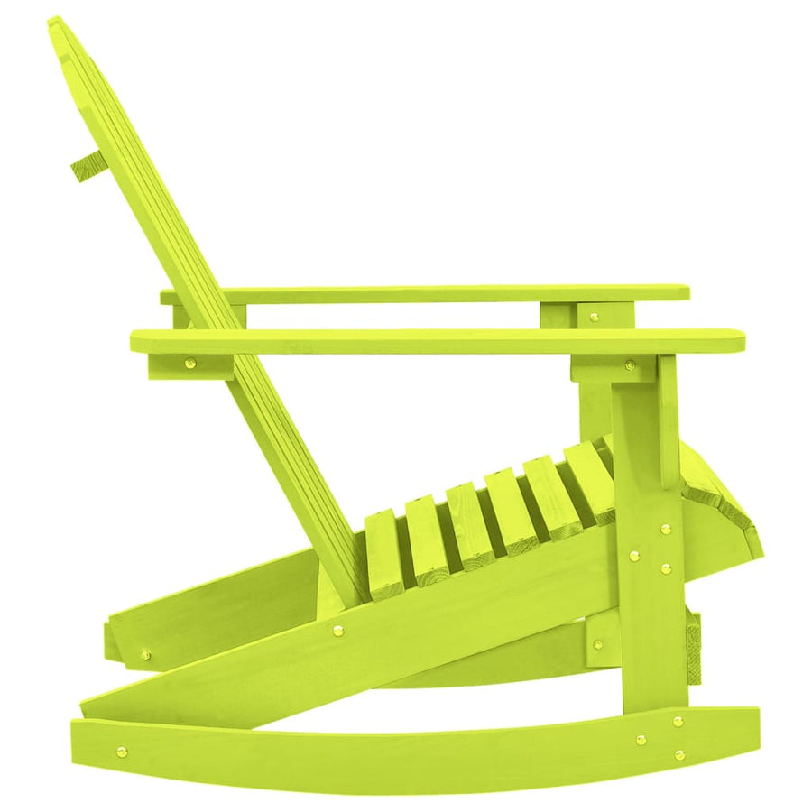 Schommelstoel Adirondack Massief Vurenhout Groen