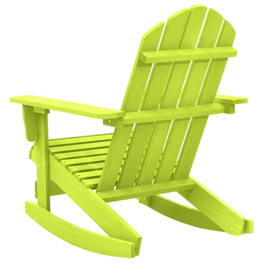 Schommelstoel Adirondack Massief Vurenhout Groen