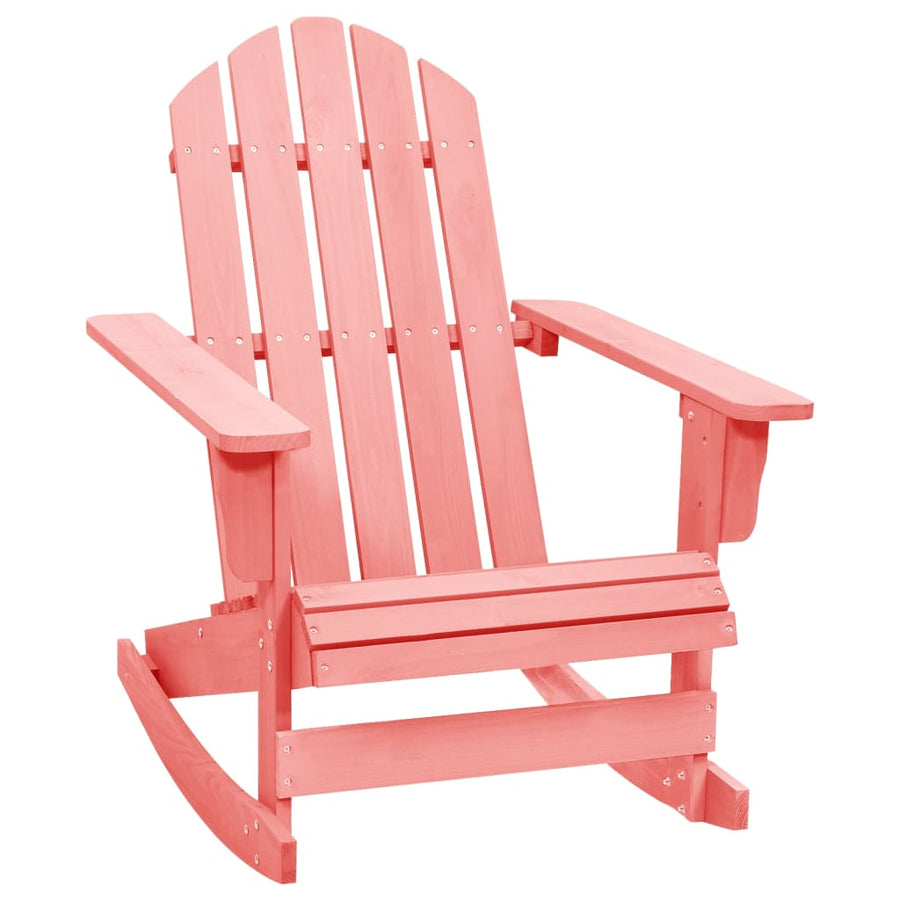 Schommelstoel Adirondack Massief Vurenhout Roze