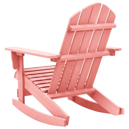 Schommelstoel Adirondack Massief Vurenhout Roze