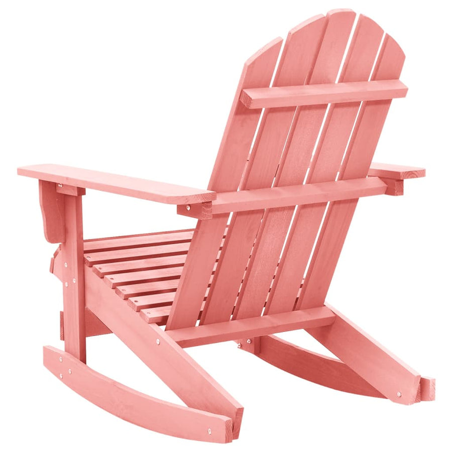 Schommelstoel Adirondack Massief Vurenhout Roze