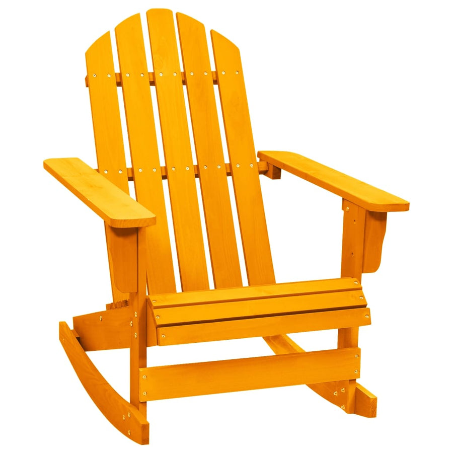 Schommelstoel Adirondack Massief Vurenhout Oranje orange